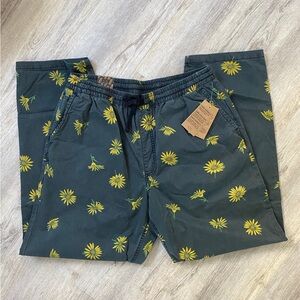Daisy print VANS baggy tapered pants men’s medium